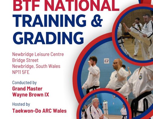 BTF National Training & Grading March 2026 poster