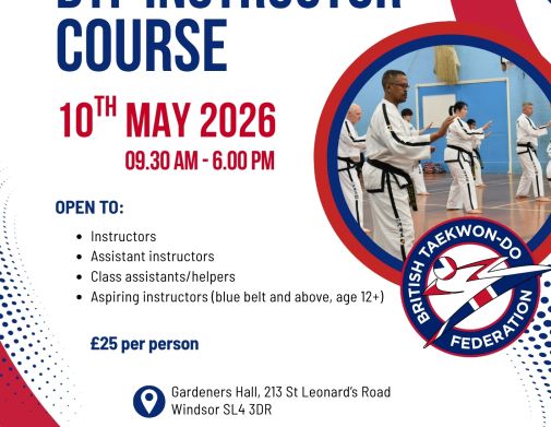 BTF Instructor Training May 2026 Poster