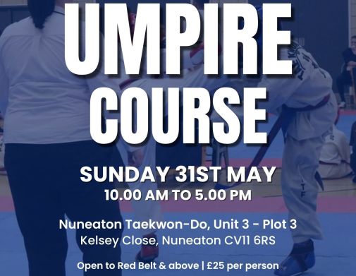 BTF Umpire Course poster May 2026