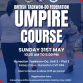 BTF Umpire Course poster May 2026