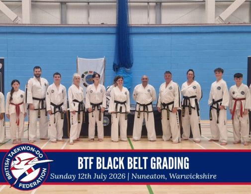 BTF Black belt grading July 2026
