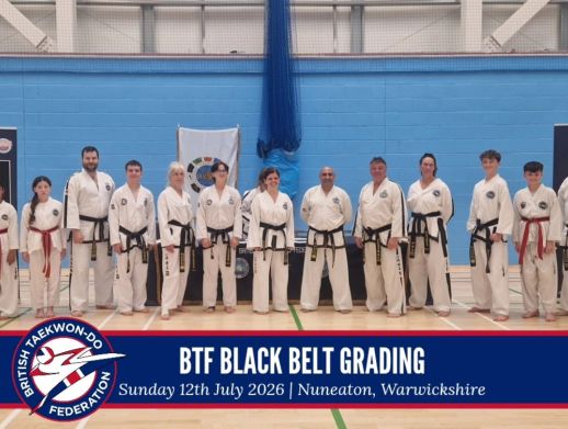 BTF Black belt grading July 2026